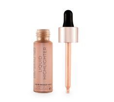 Makeup Revolution Liquid Highlighter – rozświetlacz w płynie Bronze Gold (18 ml)