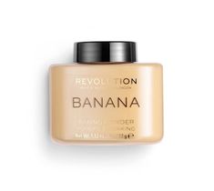 Makeup Revolution Luxury Loose Baking Powder – puder sypki do twarzy Banana (1 szt.)