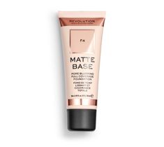 Makeup Revolution Matte Base Foundation – podkład matujący do twarzy F4 (28 ml)