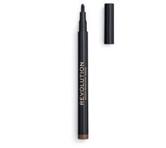 Makeup Revolution Micro Brow Pen kredka do brwi Medium Brown (1 szt.)