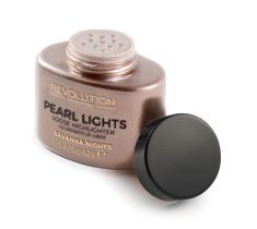Makeup Revolution Pearl Lights Loose Highlighter – sypki puder do twarzy rozświetlający Savana Nights (25 g)