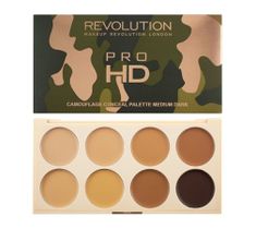 Makeup Revolution Pro HD Camouflage Palette – zestaw do konturowania twarzy Medium Dark (10 g)