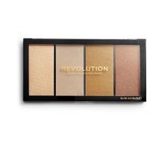Makeup Revolution Re-Loaded Lustre – paleta rozświetlaczy Lights Heatwave (1 szt.)