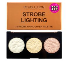 Makeup Revolution Strobe Lighting Palette - zestaw rozświetlaczy do twarzy (15 g)