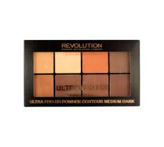 Makeup Revolution Ultra Pro HD Powder Contour -  zestaw pudrów prasowanych do twarzy Medium Dark (20 g)