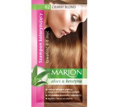 Marion Aloes & Keratyna – szampon koloryzujący do włosów nr 62 Ciemny Blond (80 ml)