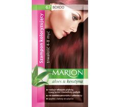 Marion Aloes & Keratyna – szampon koloryzujący do włosów nr 67 Bordo (80 ml)