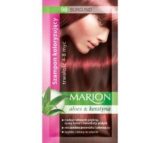 Marion Aloes & Keratyna – szampon koloryzujący do włosów nr 98 Burgund (80 ml)