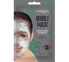 Marion Bubble Mask – czarna maska na tkaninie z aktywnym węglem (1 szt.)