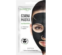 Marion – czarna maska na tkaninie z aktywnym węglem (1 szt.)