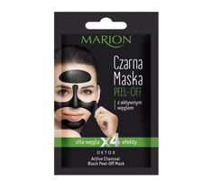 Marion Detox – czarna maska peel-off  z aktywnym węglem (6 g)
