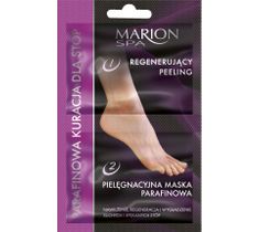 Marion Spa – peeling i maska – parafinowa kuracja do stóp (6,5 g + 6 ml)
