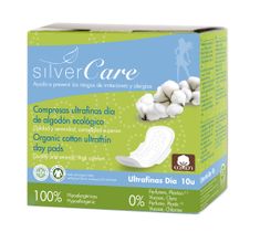 Masmi Silver Care ultracienkie bawełniane podpaski na dzień ze skrzydełkami z bawełny organicznej (10 szt.)