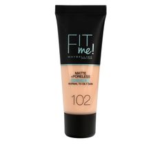 Maybelline Fit Me! Podkład matujący nr 102 Fair Ivory  30ml