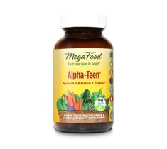 Mega Food Alpha Teen organiczne multiwitaminy dla nastolatków suplement diety 90 tabletek