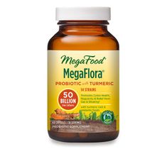 Mega Food MegaFlora Probiotic with Turmeric probiotyk z kurkumą suplement diety (60 kapsułek)