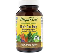 Mega Food Men's One Daily suplement diety dla mężczyzn 60 tabletek