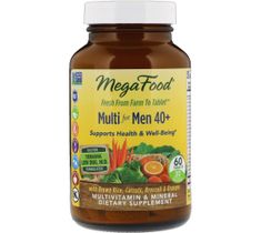 Mega Food Multi For Men 40+ multiwitaminy i minerały dla mężczyzn suplement diety 60 tabletek