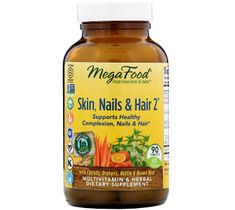 Mega Food Skin Nails & Hair 2 skóra paznokcie włosy multiwitamina suplement diety (90 tabletek)