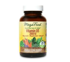 Mega Food Vitamin D3 2000 witamina D3 suplement diety 30 tabletek