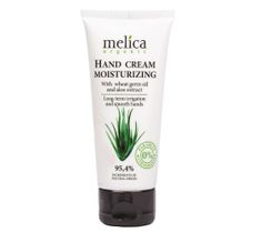 Melica Organic Hand Cream Moisturizing nawilżający krem do rąk z olejem z kiełków pszenicy i wyciągiem z aloesu (100 ml)