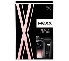 Mexx Black For Her zestaw woda toaletowa spray 30ml + żel pod prysznic 50ml
