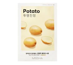Missha Airy Fit Sheet Mask łagodząca maseczka w płachcie z ekstraktem z ziemniaków Potato 19ml