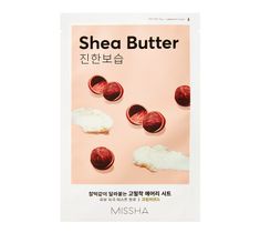 Missha Airy Fit Sheet Mask nawilżająco-odżywcza maseczka w płachcie z masłem shea Shea Butter 19ml