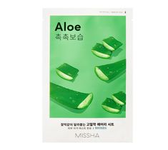 Missha Airy Fit Sheet Mask nawilżająco-uelastyczniająca maseczka w płachcie z aloesem Aloe 19ml