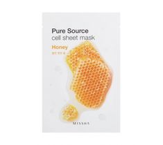 Missha Pure Source Cell Sheet Mask bawełniana maska na twarz Honey 21g