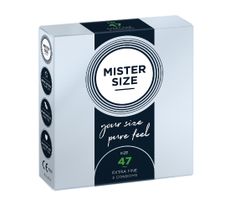 Mister Size Condoms prezerwatywy dopasowane do rozmiaru 47mm (3 szt.)