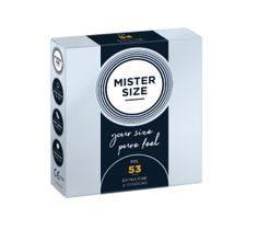 Mister Size Condoms prezerwatywy dopasowane do rozmiaru 53mm (3 szt.)