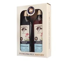 Mrs Potters Potrójna Moc Natury zestaw prezentowy Triple Root szampon + odżywka 390 ml x 2