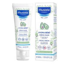 Mustela Hydra Bebe Facial Cream nawilżający krem do twarzy dla dzieci i niemowląt (40 ml)