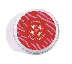 Mydlarnia Cztery Szpaki Okrągła puszka na szampon/odżywkę Czerwono-Różowa