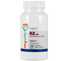 Myvita Witamina K2 MK-7 z Natto 200µg  Max suplement diety 120 tabletek