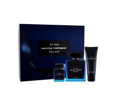 Narciso Rodriguez Bleu Noir zestaw woda perfumowana spray 100ml + woda perfumowana 10 ml + żel pod prysznic 75ml