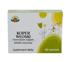 Natura Wita Tabletki Owocowe Koper Włoski suplement diety 90 tabletek