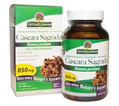 Nature's Answer Cascara Sagrada kora kruszyny amerykańskiej suplement diety 90 kapsułek