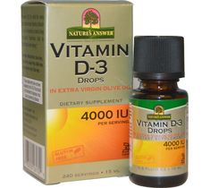 Nature's Answer Vitamin D-3 Drops witamina D-3 suplement diety 15ml