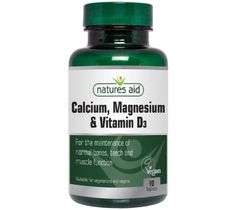 Natures Aid Calcium + Magnesium + Vitamin D3 suplement diety 90 tabletek
