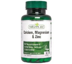 Natures Aid Calcium + Magnesium + Zinc suplement diety 90 tabletek