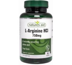 Natures Aid L-Arginina HCL 750mg suplement diety 90 tabletek