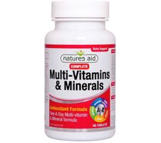 Natures Aid Multi-Vitamins & Minerals suplement diety 90 tabletek