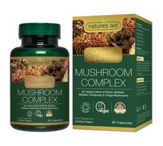 Natures Aid Organic Superfoods Mushroom Complex suplement diety 60 kapsułek