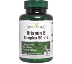 Natures Aid Vitamin B Complex + Vitamin C suplement diety 90 tabletek