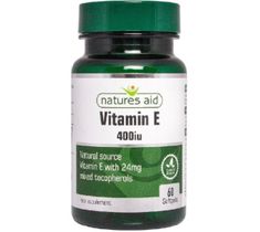 Natures Aid Vitamin E 400IU suplement diety 60 kapsułek