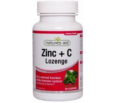 Natures Aid Zinc + C Lozenge suplement diety 30 tabletek do ssania