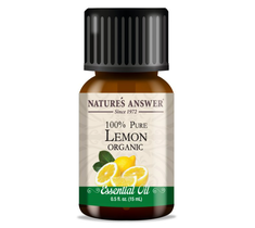 Nature's Answer 100% Pure Lemon Organic Essential Oil organiczny olejek ze skórki cytryny (15 ml)