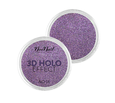NeoNail 3D Holo Effect pyłek do paznokci No. 01 Rose (2 g)